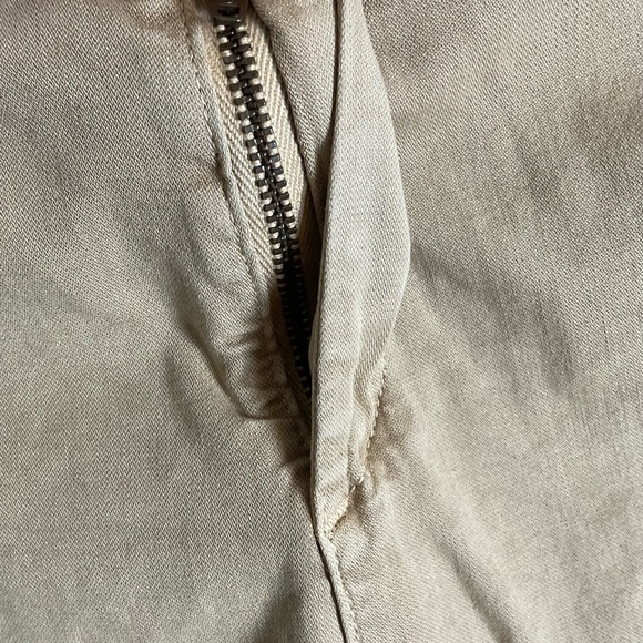 Ag Adriano Goldschmied Womens Khaki Pants tailored Trousers Size 28R - Picture 4 of 13